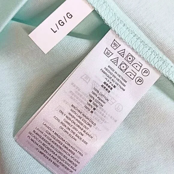 Michael Kors Men's Crewneck T-Shirt Turquoise Tint Size L NWT - Picture 4 of 9